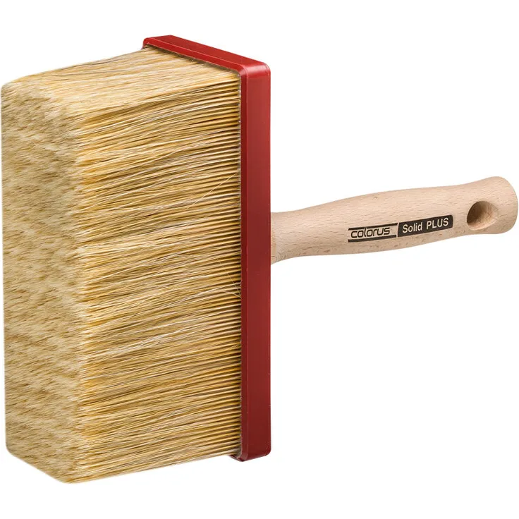 Colorus High Premium Deckenbürste 180 x 80 mm | Lack-Malerbürste Solid für lösemittelhaltige Lacke und Farben, Wandfarben | Flächenstreicher-Pinsel