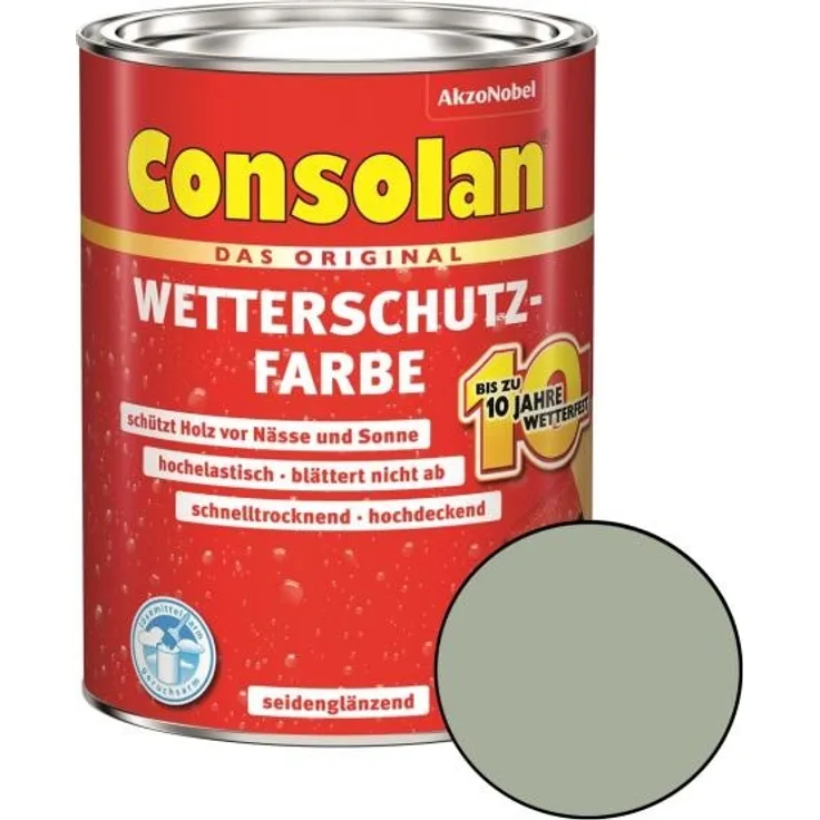 Consolan Wetterschutz-Farbe Grau 750 ml