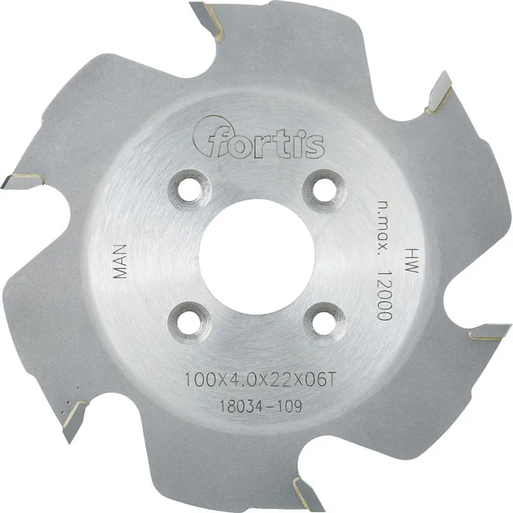 FORTIS HW Lamellen Nutfräser 100x4,0x22 Z6W