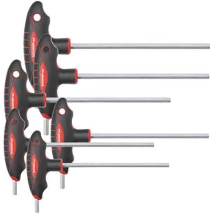 GEDORE red 2K-T-Griff-Winkelschraubendreher-Satz Innen-6-kant, 6-teilig