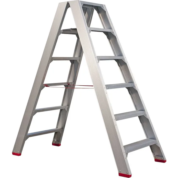 Jumbo Super Proff 41TSS206 Bockleiter Aluminium 6 Stufen Beidseitig Begehbar
