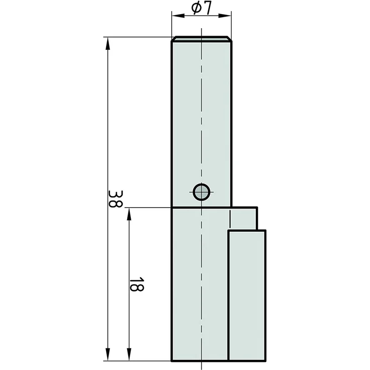 BASI Schlüssellochsperrer/Steckschloss SS12 für Buntbartschlösser (Zimmertüren) Zylinder Ø 7 mm – Bild 2