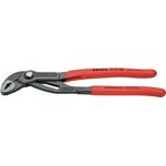 KNIPEX 87 01 250 Cobra Hightech-Wasserpumpenzange mit rutschhemmendem Kunststoff überzogen grau atramentiert 250 mm