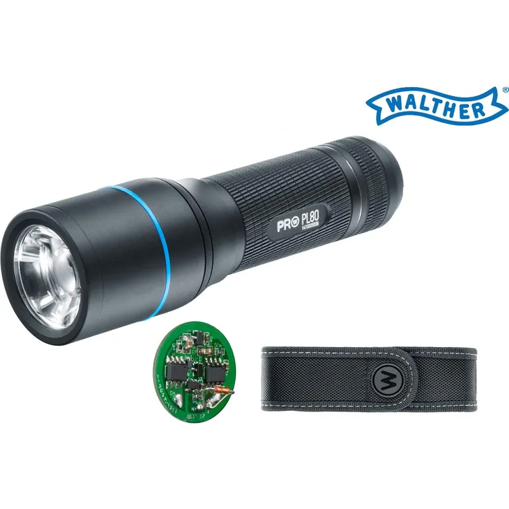 Walther Taschenlampe PRO PL80 LED 650 Lumen inkl. Batterien