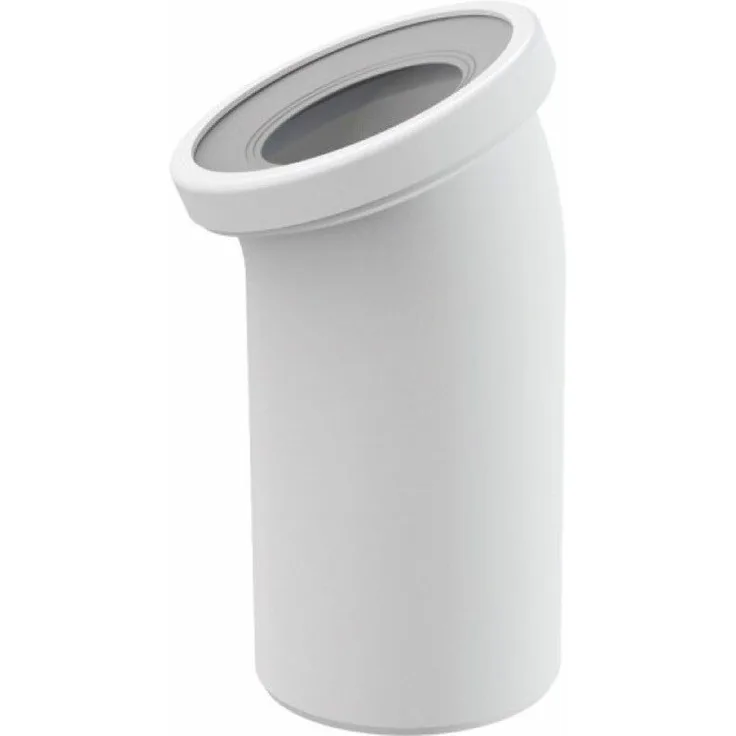 WC-Anschluß Bogen 22 Grad Abfluß weiß weiss WC-Abfluß Abflussrohr WC Verbindung für Toilette