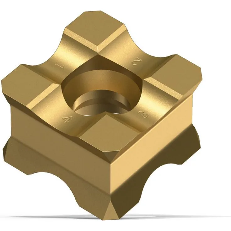 Fein Wendeschneidplatte KX (10 Stück, Radius 3 mm für die universelle Anwendung bei Stahl, fräsbare Edelstähle, für die Kantenfräse KFH 17-8 R, KFH 17-15 R) 64302006010