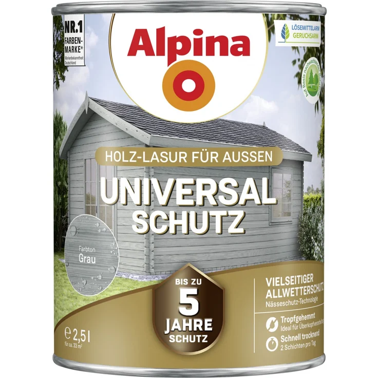 Alpina Universal-Schutz 2,5 l, grau – Bild 1