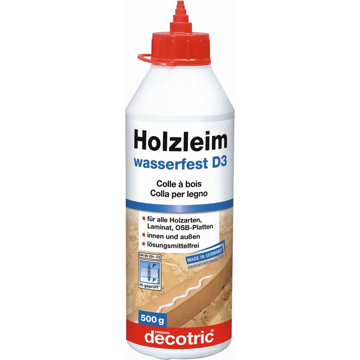 Decotric decocoll Holzleim D3 500 g, wasserfest