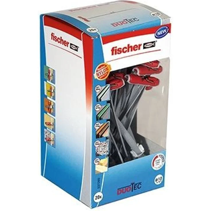 fischer DUOTEC 10 LD - Nylon-Kippdübel für hohe Zug- und Querlasten durch 2 Komponenten - 20 Stück - Art.-Nr. 537260 - Preisvergleich – Bild 1