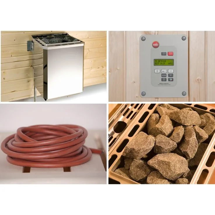 WEKA Set: Bio-Kombiofen , 7,5 kW, externe Steuerung, inkl. Zubehör