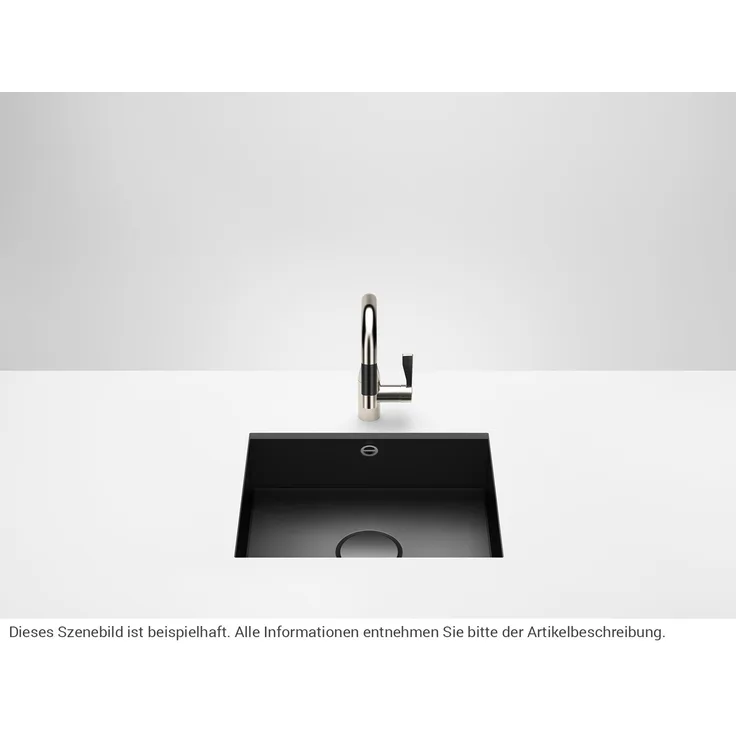 Dornbracht Unterbau-Spüle Glasierter Stahl Schwarz Matt 38500002-71