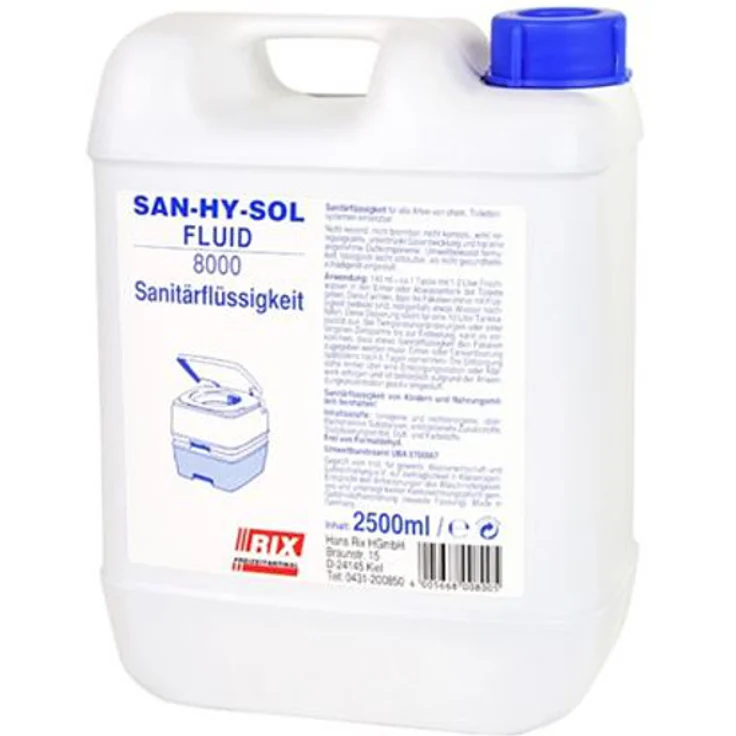 Explorer Sanitärflüssigkeit 2,5L Konzentrat für Campingtoilette WC-Zusatz Abwasserzusatz – Bild 1