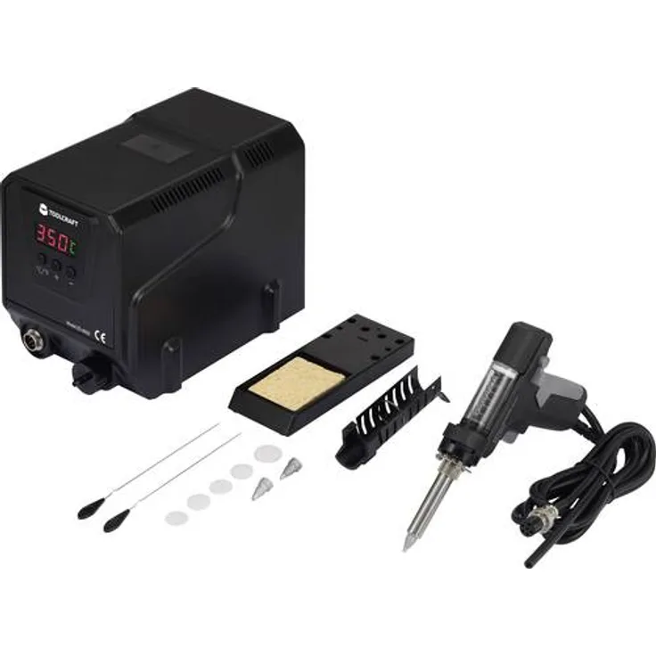 TOOLCRAFT Entlötstation digital 90W 160 bis 480°C inkl. Entlötsaugpumpe