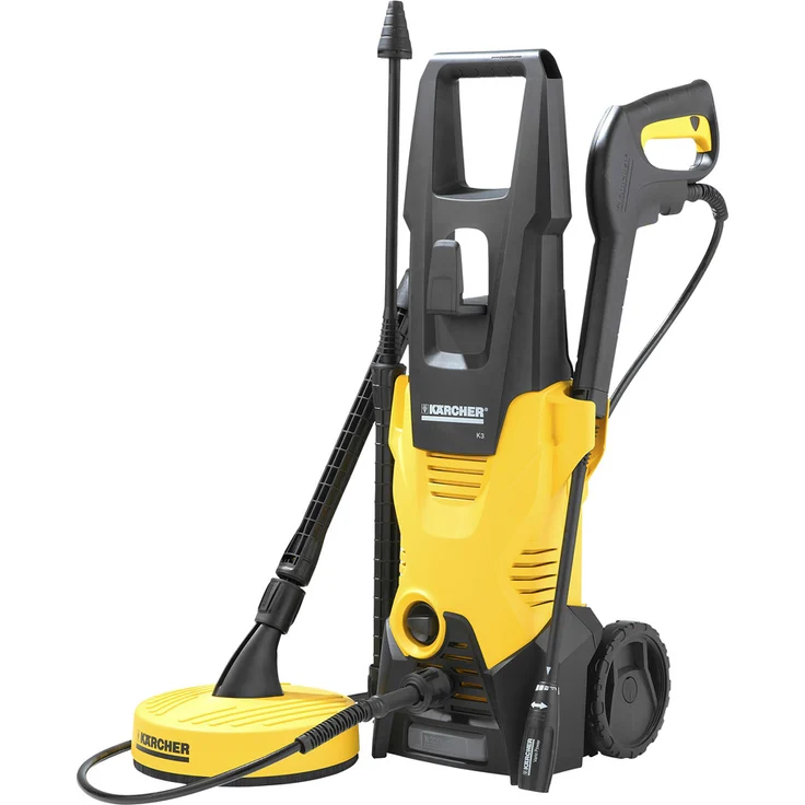 Kärcher K 3 Home T50 1.601-821.0 Hochdruckreiniger 380 l/h 6,5 kg 1600 W 120 bar 25 m²/h 40 °C Schlauch 6 m Home Kit: Flächenreiniger T150, Reingungsmittel Patio & Deck (0,5 l) – Bild 2