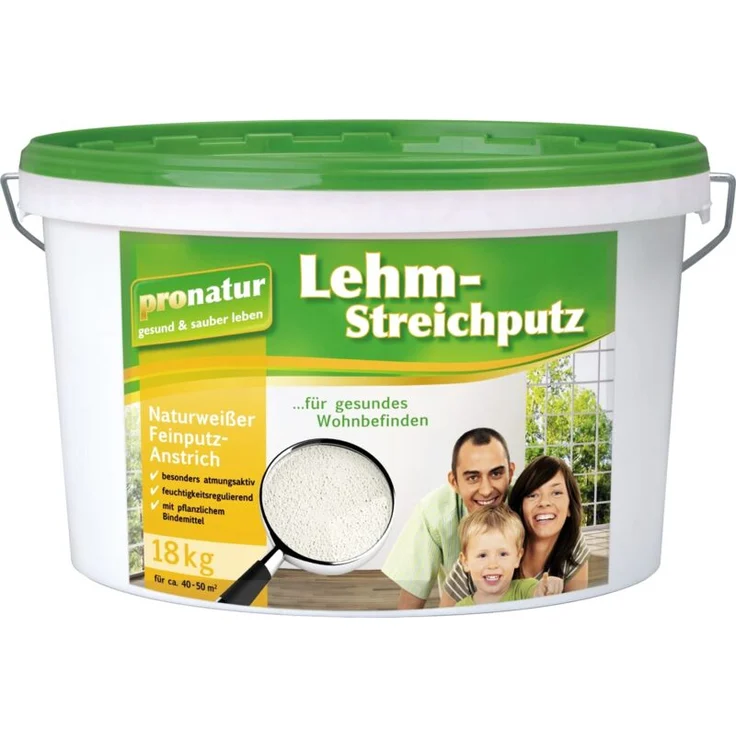 18 kg pronatur Lehm- Streichputz – Bild 1