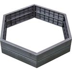 Garantia Hochbeet Anthrazit Sechseckig 110 x 55 x 25 cm Kunststoff