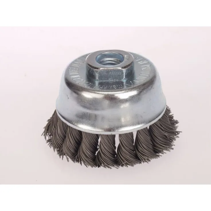 Lessmann Zopf-Topfbürste 65 mm 18 Z STH glatt 0,35 mm Gew. M 14, 482117