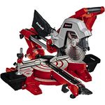 Einhell Zug-Kapp-Gehrungssäge TE-SM 254 Dual (2.100 W, Zugfunktion, Laser, Winkeleinstellung m. Schnellverstellung, Spindle-Lock, Spannvorrichtung, inkl. Hartmetall-Sägeblatt)