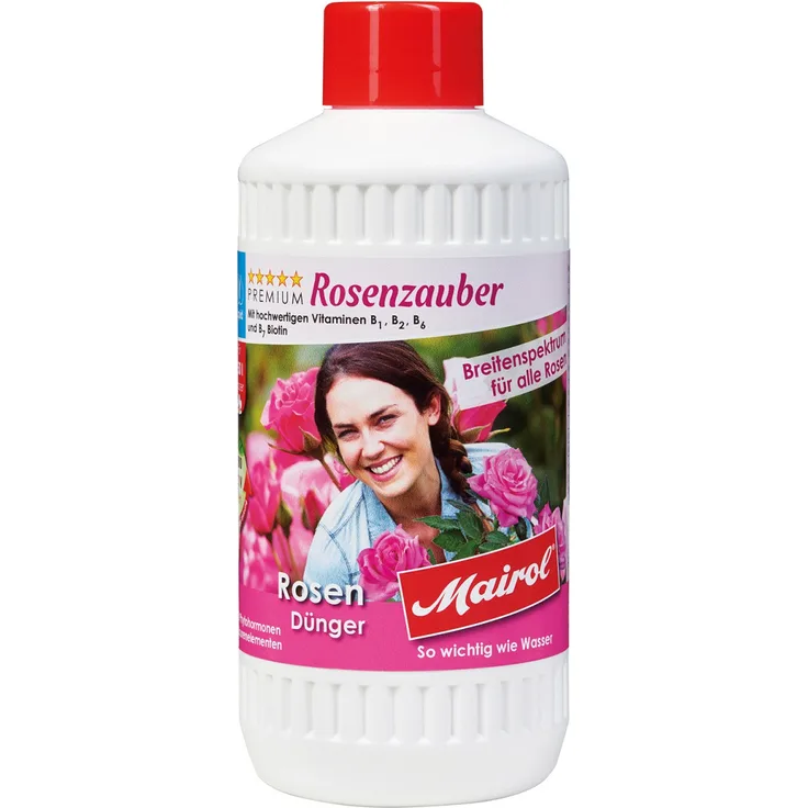 Mairol Premium Rosen Dünger Rosenzauber Liquid Topfrosen Beetrosen 500 ml