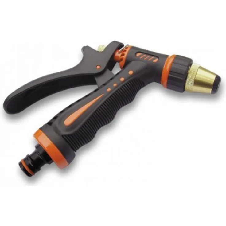 Bradas ECO-7205 Gartenbrause Messing-Metall Profi, Schwarz, 10x2x10 cm