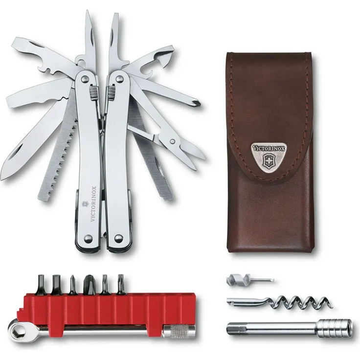 Victorinox SwissTool Spirit X Plus Ratchet in Leder-Etui (3.0236.L) – Bild 1