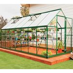 Palram Hybrid Gewächshaus, grün, 426 x 185 x 208 cm