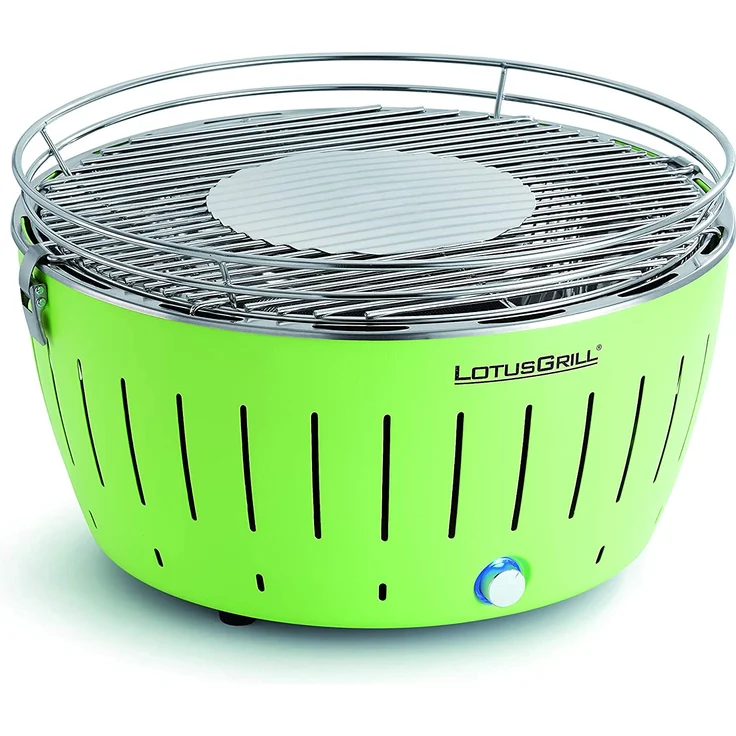 LotusGrill XL Holzkohlegrill Limettengrün G-GR-435P (D 40,5cm) mit USB Anschluss – Bild 2