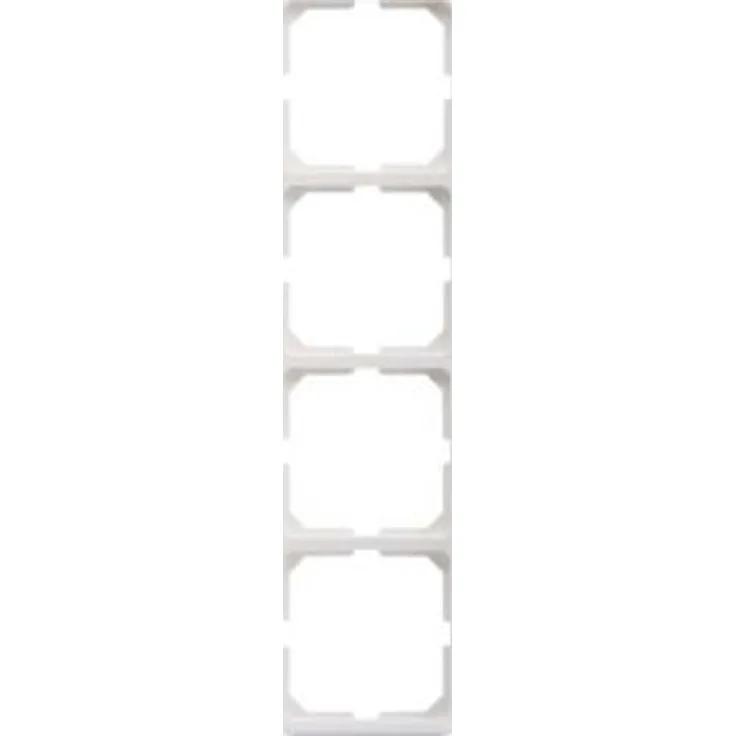 Elso 204404 Rahmen 4fach Fashion Duro reinweiss Abdeckrahmen