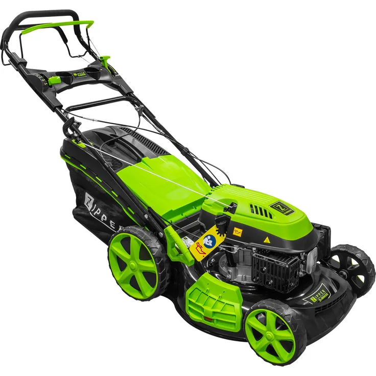 ZIPPER ZI-BRM508 Benzinmäher Rasenmäher Mäher Grasmäher 50cm Breite Radantrieb, 3600 Watt Leistung, 173 ccm Hubraum, 65 l Fangkorbvolumen
