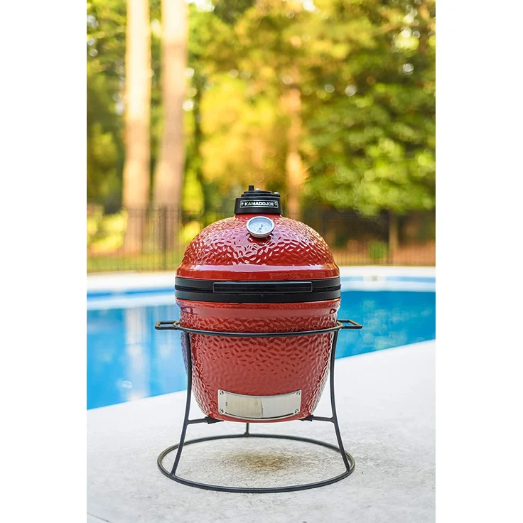 Kamado Joe - Junior Keramischer Holzkohlegrill, 34 cm, rot – Bild 7