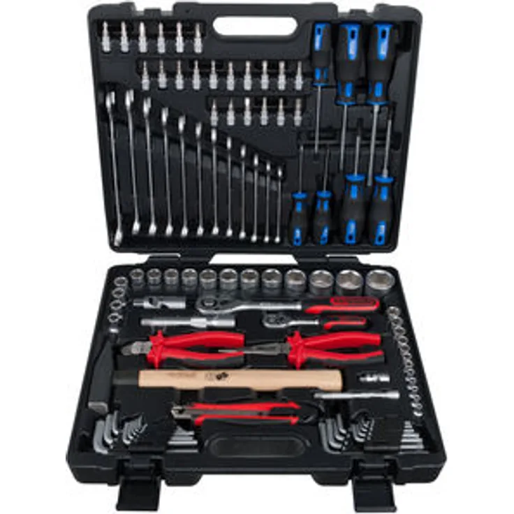 KS Tools 917.0797 1-4'' - 1-2'' Universal-Werkzeug-Satz, 97-teilig, Werkzeugkasten, Werkzeugbox, Werkzeug-Set, Werkzeugkiste, inkl. Werkzeug wie z. B. Schraubendreher, Ringmaulschlüssel, Umschaltknarre