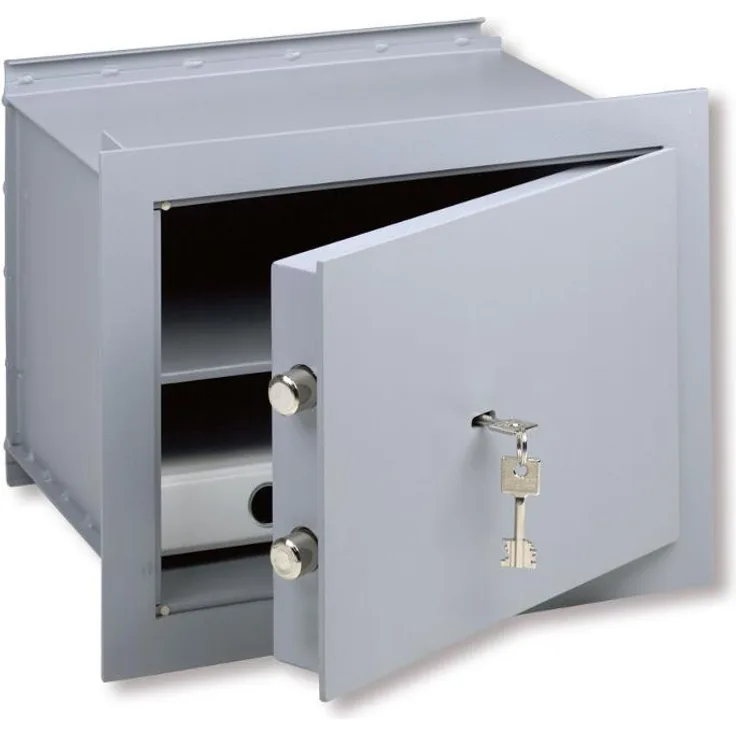 BURG-WÄCHTER Wandtresor, Doppelbartschloss, Sicherheitsstufe B, Cityline CW 5 350 S, Hellgrau