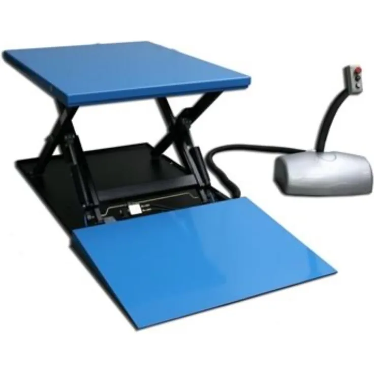 Stationärer Hubtisch 1000kg. 82mm Mindesthöhe