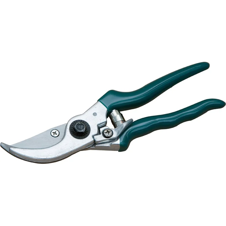 Siena Garden 560866 Garten- und Rosenschere grün getauchte Griffe mittelgroß