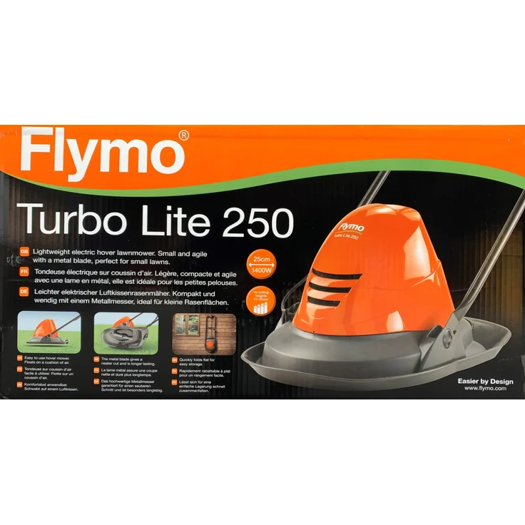 Flymo Turbo Lite 250 Elektro 1.400 W 25 cm Luftkissenmäher – Bild 2