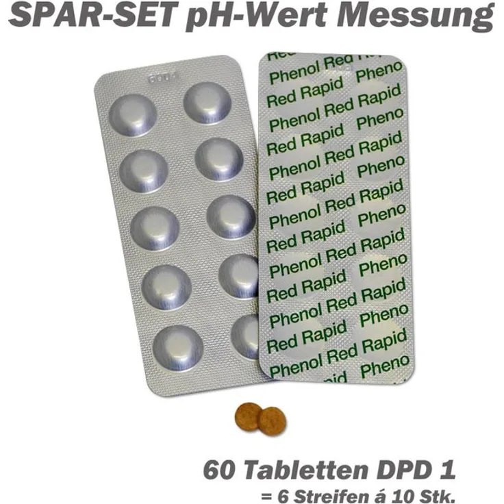 Lovibond 60 Tabletten für Pooltester pH-Wert Messung (6 Streifen)