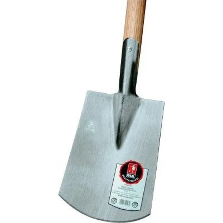 Ideal Spaten ''Pionier'' Größe 2 Bremer Form mit T-Stiel, Silber/Beige, 8 x 20 x 119 cm