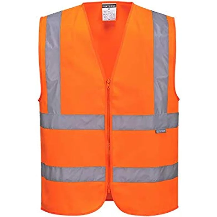 Portwest c375orrxxxl Warnweste mit Reißverschluss, 3 x groß, orange – Bild 1