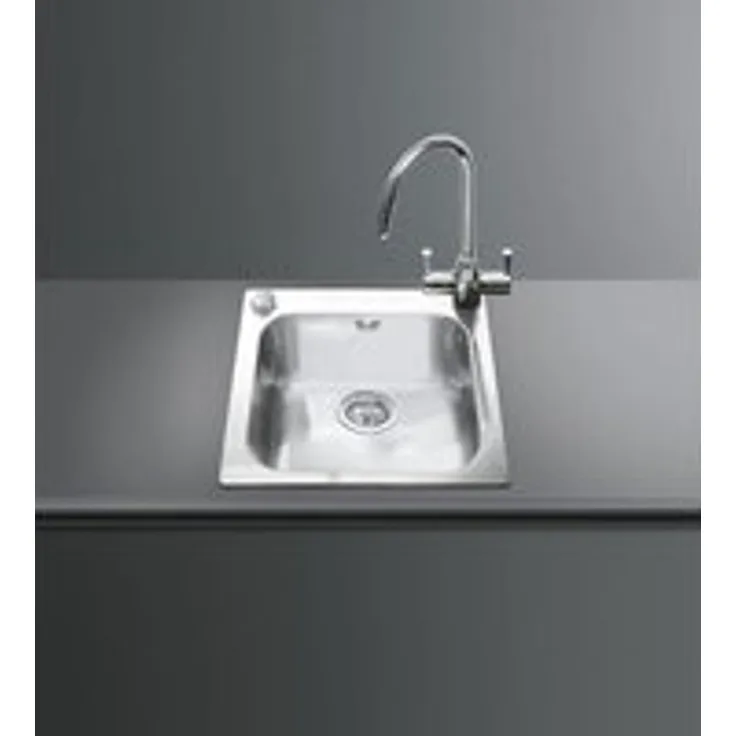 Smeg VS45-P3 Einbauspüle Rechteckig 45 cm in Edelstahl