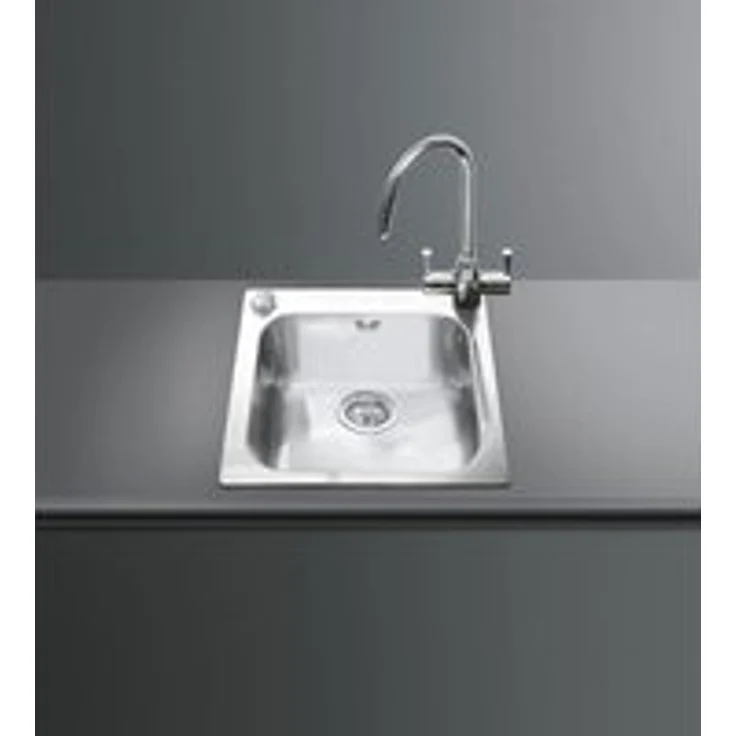 Smeg VS45-P3 Einbauspüle Rechteckig 45 cm in Edelstahl