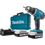 Makita DF457DWE G-Serie Akku-Bohrschrauber Set, 750W, 18V, Koffer, 2x Akku, Ladegerät