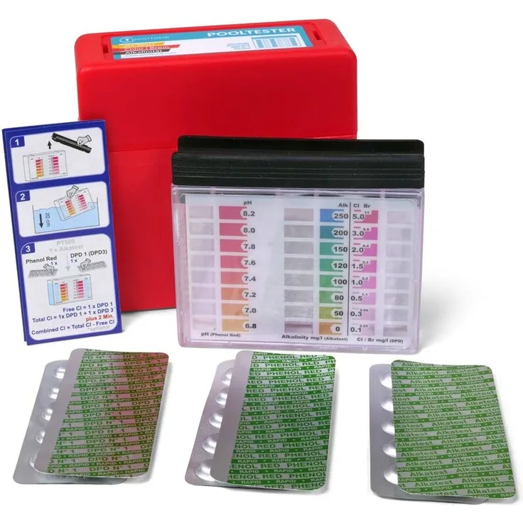 POOL TOTAL Pooltester ''PRO+'' Chlor, Brom, Alkalinität + pH-Wert