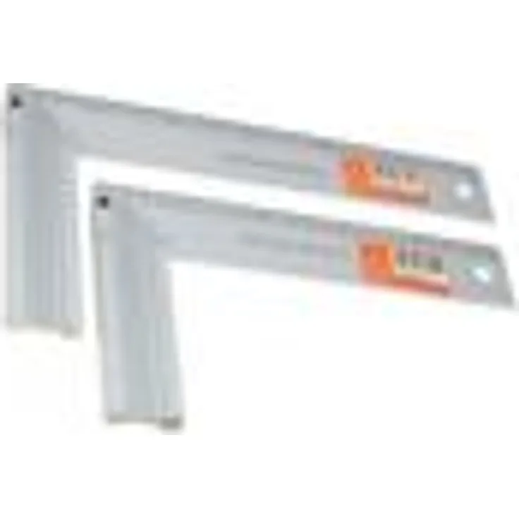 Workplus Alu Anschlagwinkel Schreinerwinkel 90° Winkel 2er Set 300mm 250mm