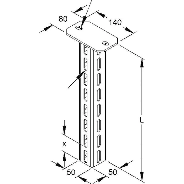 Niedax Hängestiel HU 5050-900