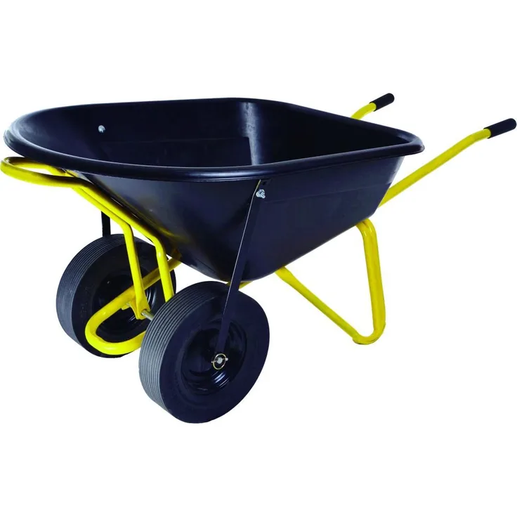 Pro-bau-tec Twin Doppelrad Schubkarre 160 Liter