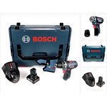 Bosch Professional GSR 12V-15 FC Akku-Bohrschrauber FlexiClick (1 x 4,0 Ah) mit Ladegerät in L-Boxx