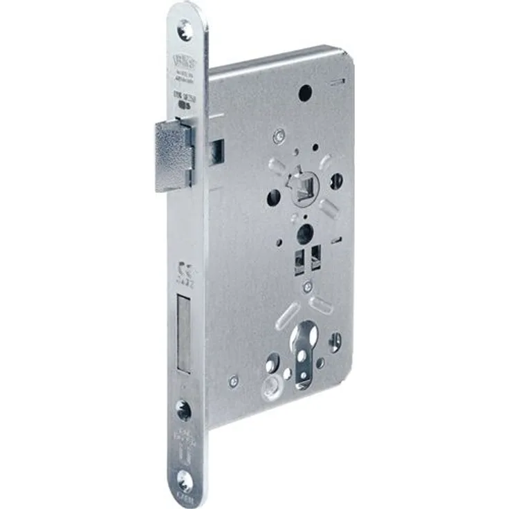 BKS Einsteckschloss Feuerschutztürschloss 1206 Vierkant 9mm Dorn 65mm Entfernung 72mm Nickel silber DIN rechts