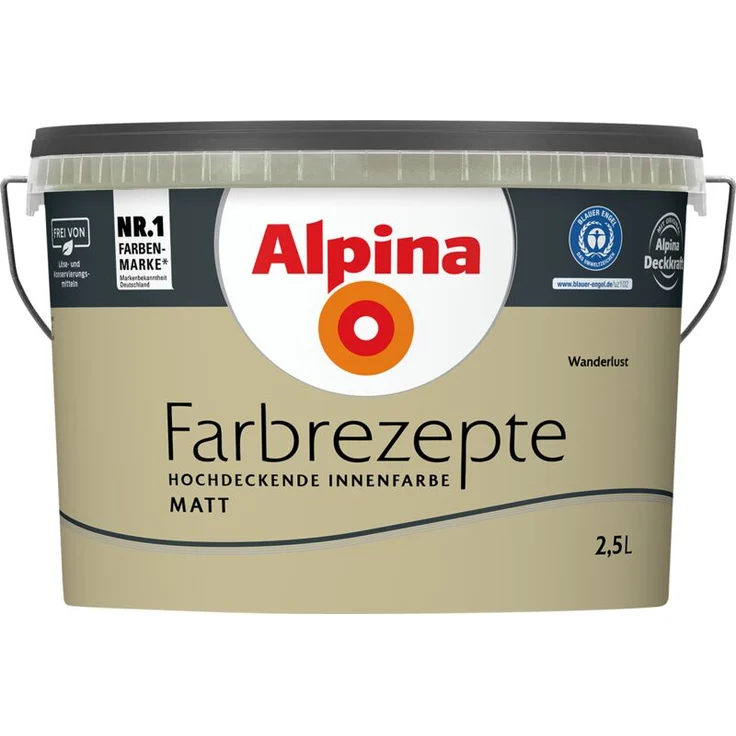 2,5L Farbrezepte Wanderlust, Matt - Alpina – Bild 1