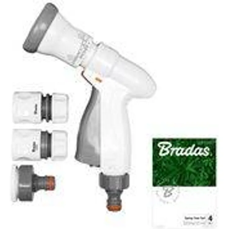 Bradas Gartenbrause-Set SUPER SPRAY, 4-teilig, grau-weiß