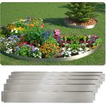 Rasenkante 30m 100x18cm verzinkt Beeteinfassung Beetumrandung Mähkante Metall Palisade